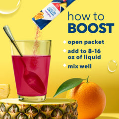 Vitafusion Hydraboost powder dissolving in water supports hydration routines