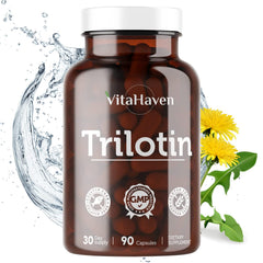 VitaHaven Trilotin bottle pour showing easy daily use for fluid balance