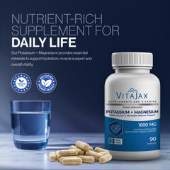 VITAJAX packaging display emphasizing a gluten-free, non-GMO label.