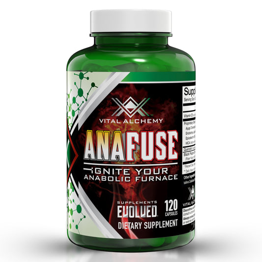 Vital Alchemy Anafuse Turkesterone bottle ready for endurance and performance support.