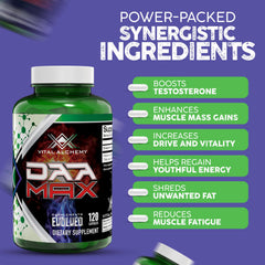 Vital Alchemy DAA Max dosage spoon showing 1500mg per serving for convenience