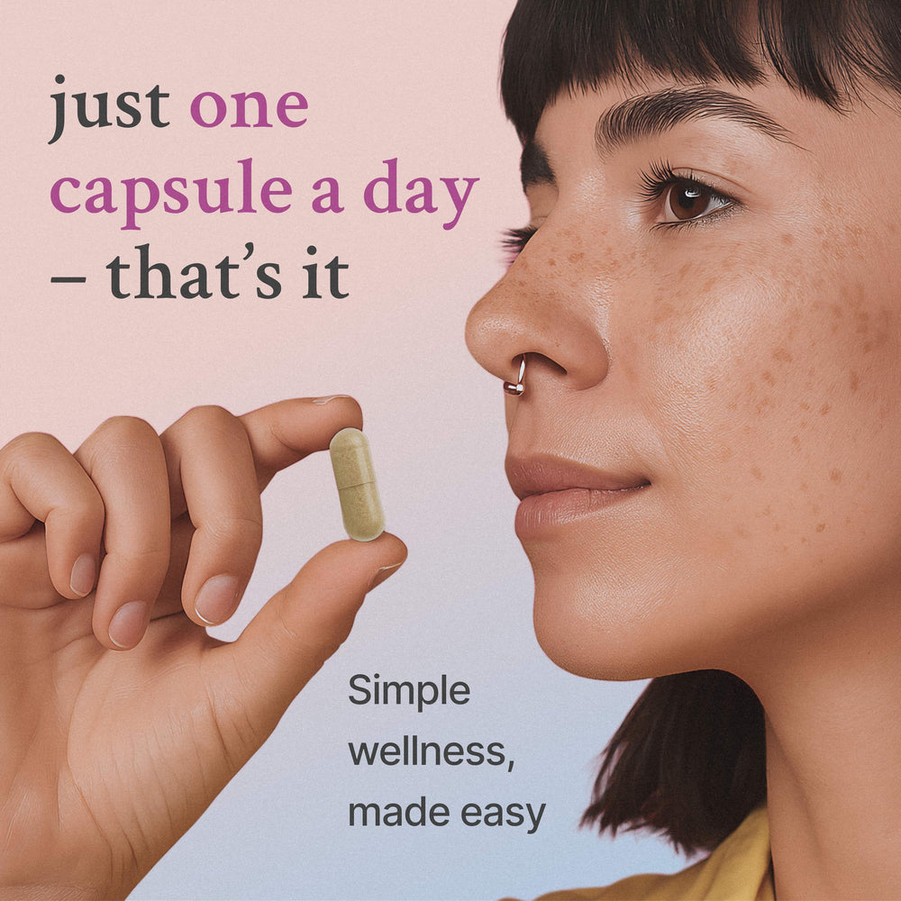Vital Core desiccated thyroid bottle back view—compact and portable.