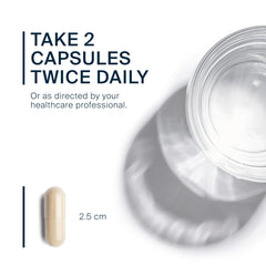 Aller-C capsules closeup featuring isoquercitrin and bromelain in view