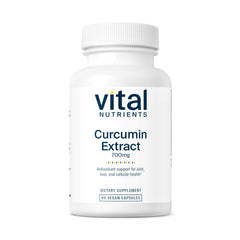 Vital Nutrients Curcumin Extract 700mg bottle for premium antioxidant support.