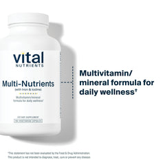 Vital Nutrients capsules close-up emphasizing easy-to-swallow form
