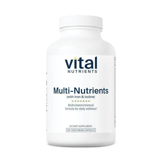 Vital Nutrients Multi-Nutrients bottle with capsules for daily wellness