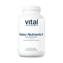 Vital Nutrients Osteo-Nutrients II bottle front view highlighting bone support.