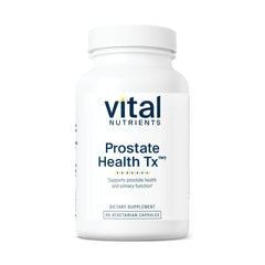 Vital Nutrients Prostate Health TX bottle with capsules, may support normal PSA levels.