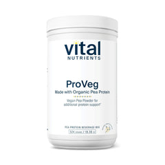 Vital Nutrients ProVeg vanilla pea protein tub front for daily protein support
