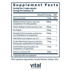 Close-up of Vital Nutrients ViraCon capsules for daily immune support.