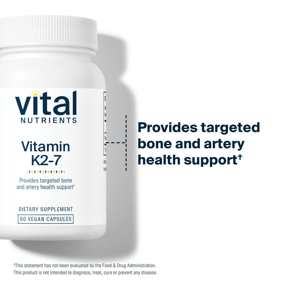 Vital Nutrients Vitamin K2-7 third-party testing certificate and purity verification