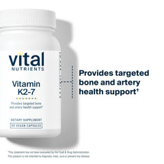Vital Nutrients Vitamin K2-7 third-party testing certificate and purity verification
