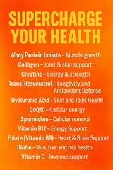 Vital Nutrition and Health all-in-one powder vanilla mix dissolves smoothly for a tasty, low-carb shake
