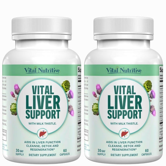 VITAL NUTRITIVE Vital Liver Support bottle for daily detox and wellness.