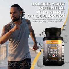VITAL NUTRITIVE bottle back label details ingredients and circulation support