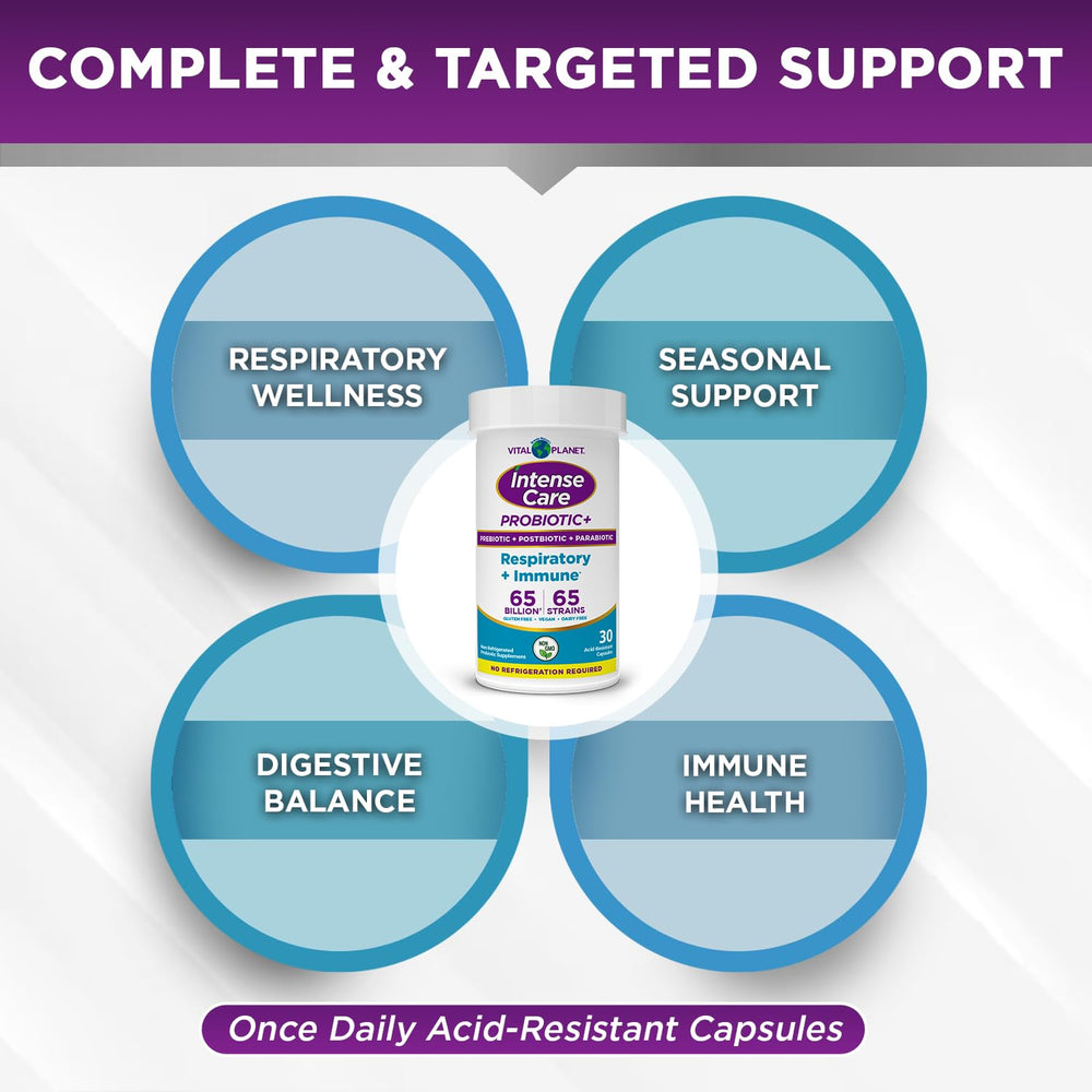 Vital Planet acid-resistant vegetable capsules designed for targeted delivery to reach the gut effectively.