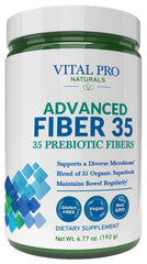 Vital Planet Advanced Fiber 35 bottle for daily gut support and regularity.