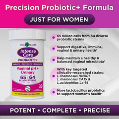 Vital Planet digestive immune support bottle conveys complete microbiome care.