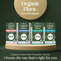 Vital Planet Probiotics for Men packaging highlights vegan non-GMO dairy-free and gluten-free formula
