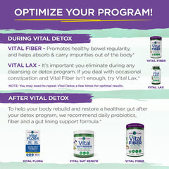 Vital Detox ingredient set includes artichoke in the formula for liver and gut support