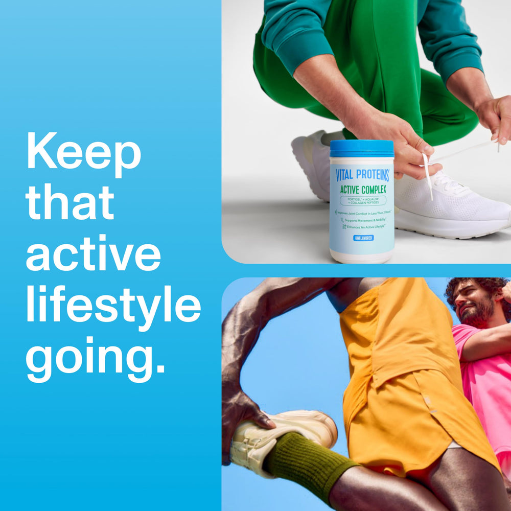 Vital Proteins Active Complex daily use routine promotes consistency.