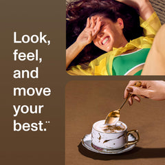 Vital Proteins Collagen Peptides Advanced chocolate glass-serve evokes a premium daily wellness moment