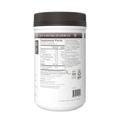 Vital Proteins collagen peptides mocha creamer glass jar sits ready for daily use.