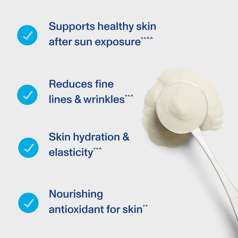 Vital Proteins vitamin C and hyaluronic acid blend for skin hydration.