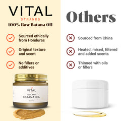 Vital Strands Batana Oil hair shine adds natural luster