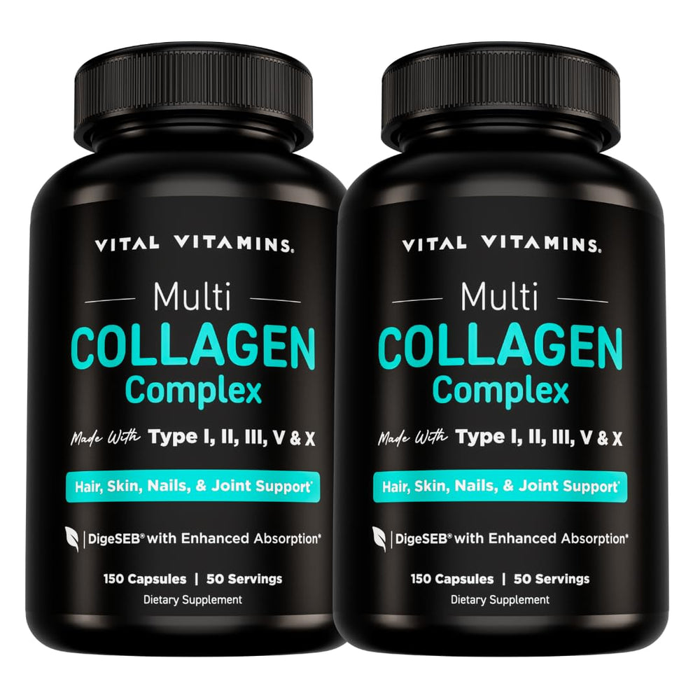 Vital Vitamins multi-collagen bottle for convenient daily wellness