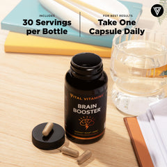 Vital Vitamins USA-made label conveys quality and safety.