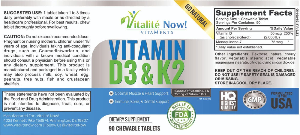 Vitalité Now 3-month supply packaging to emphasize long-term use