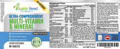 Vitalité Now immune-support ingredients highlight digestive enzymes and probiotics.