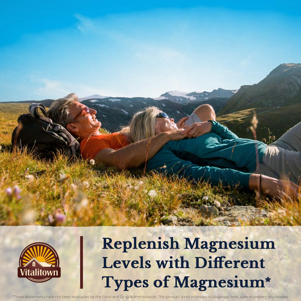 Vitalitown Magnesium Complex NSF certified seal indicating tested quality