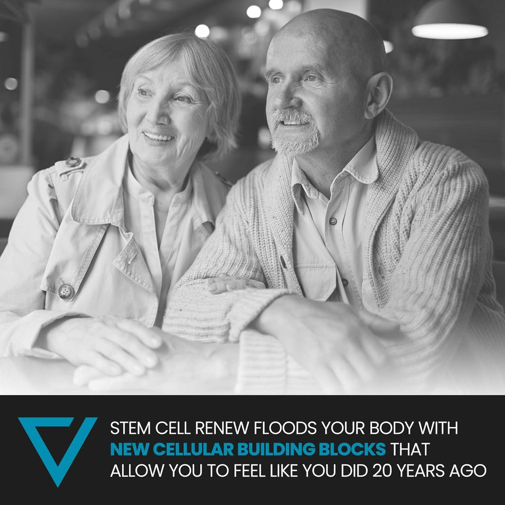Vitality Now Stem Cell Renew capsules on wood surface for quick integration