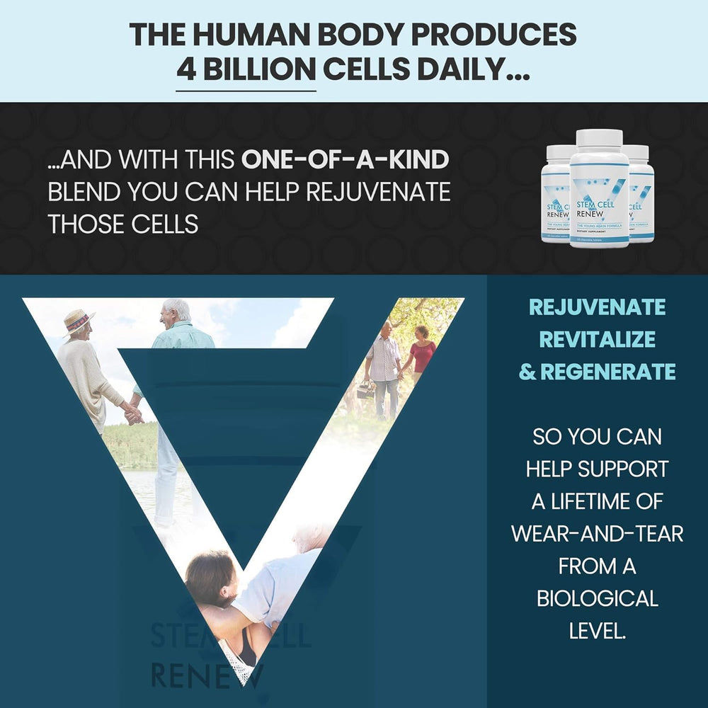 Vitality Now Stem Cell Renew packaging box on a clean surface