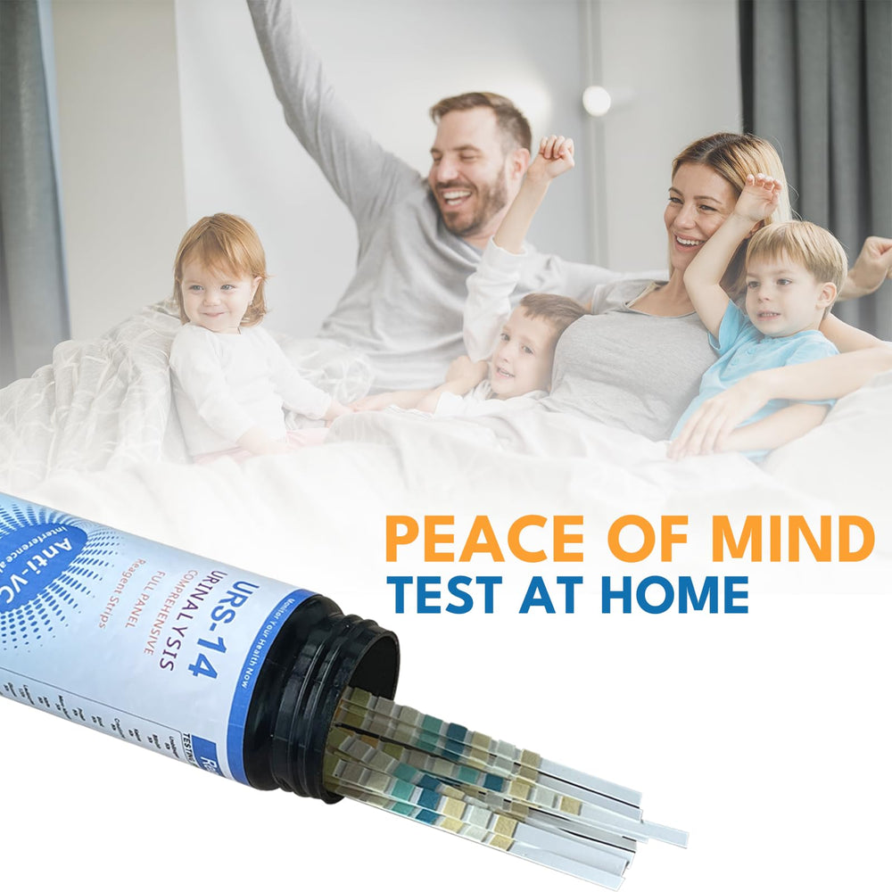 VitalSmiles URS box back with simple family testing tips.