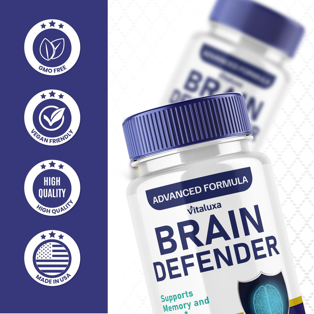 Vitaluxa Brain Defender mockup scene illustrating a clean, focused setup.