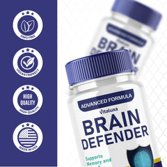 Vitaluxa Brain Defender mockup scene illustrating a clean, focused setup.