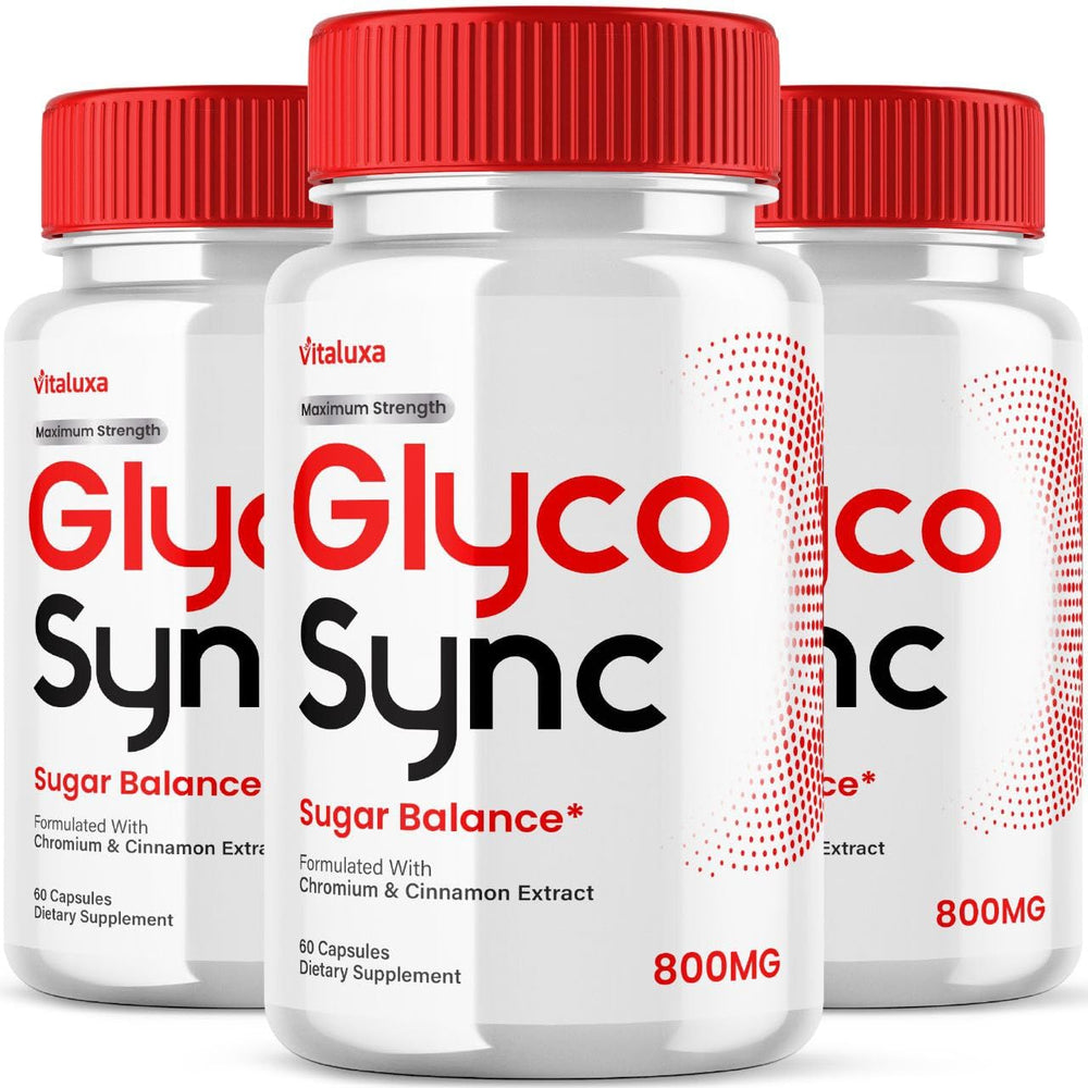 Vitaluxa Glyco Sync bottle front for daily balance and easy supplementation.