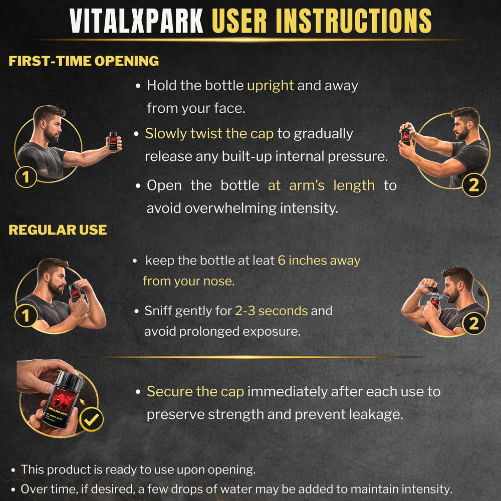 VitalXpark sealed jar preserving freshness in storage.