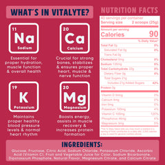 Vitalyte on-the-go single-serve packets for travel and gym hydration.