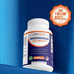 Vitamatic Akkermansia Muciniphila two-pack packaging image