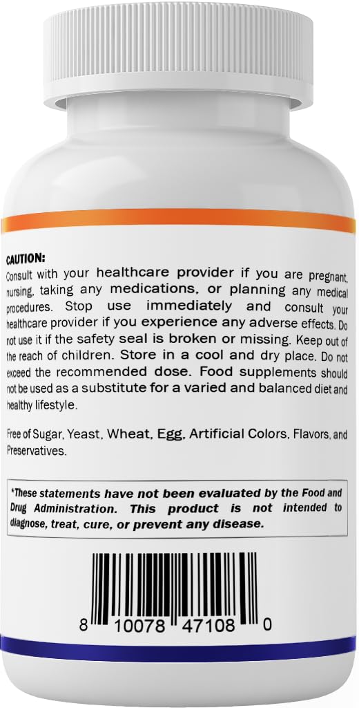 Vitamatic Benfotiamine instruction card image detailing daily intake.