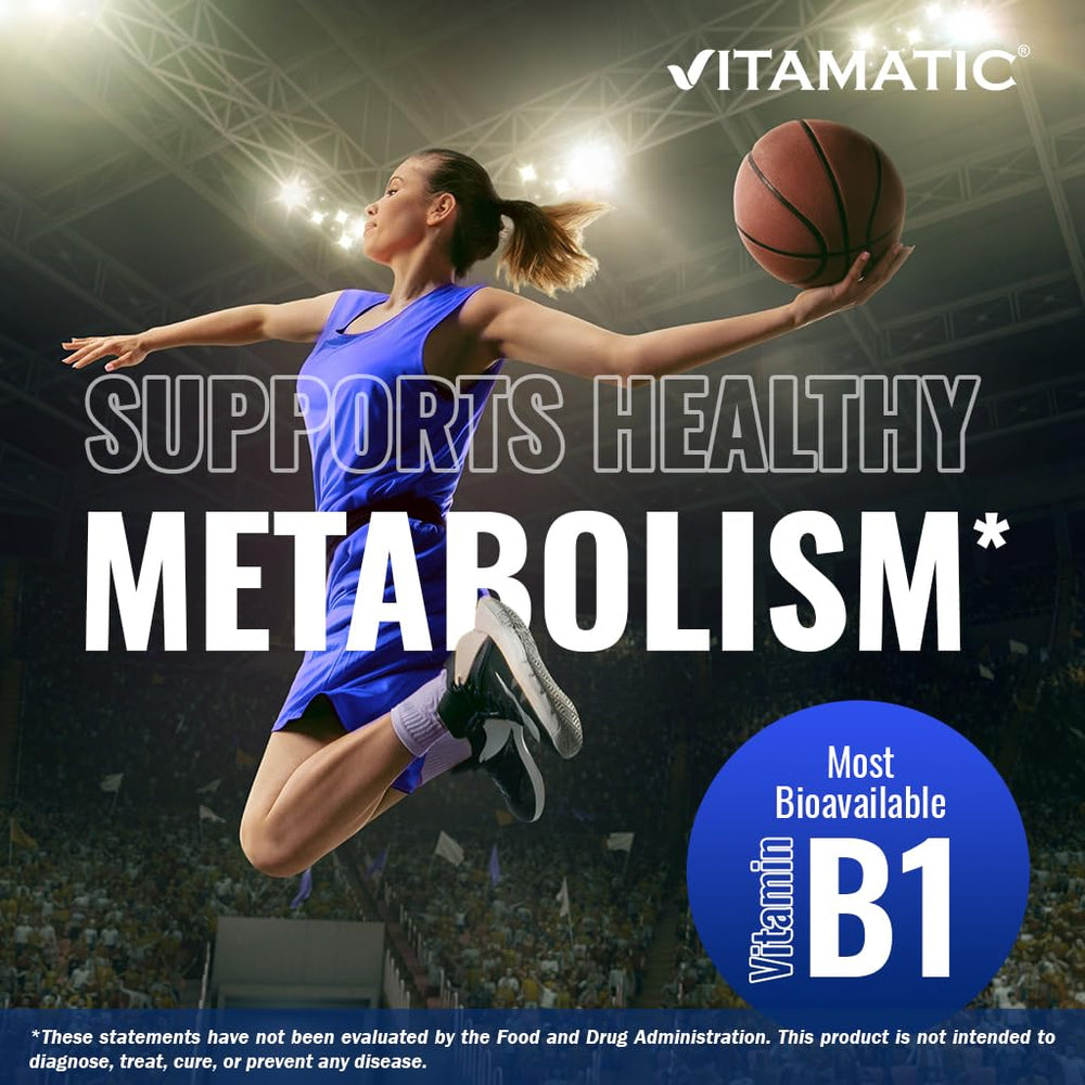Vitamatic Benfotiamine two-bottles-pack, long-term supplement supply.