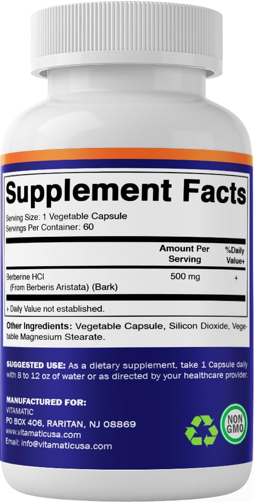 Vitamatic Berberine on kitchen shelf for daily use