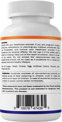 Vitamin C 100 mg badge highlights absorption support claim.