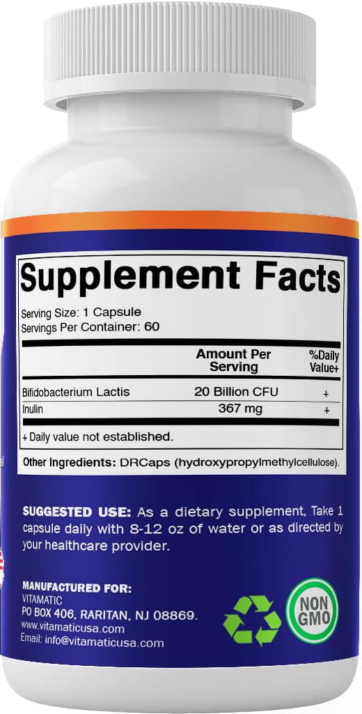Vitamatic packaging shows free-from soy, yeast, wheat, and egg claims