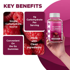 Ingredient panel shows allergen free claims and natural raspberry flavor