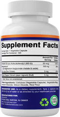 Vitamatic ingredient panel closeup shows clean formula details.